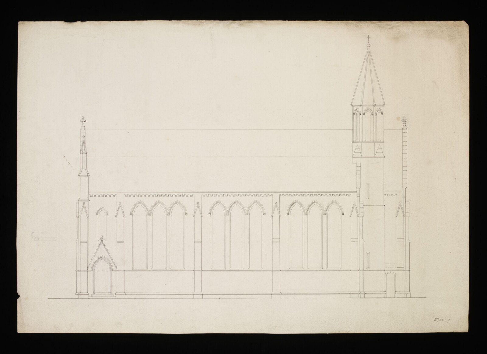 Drawing, Edward Blore, 1838