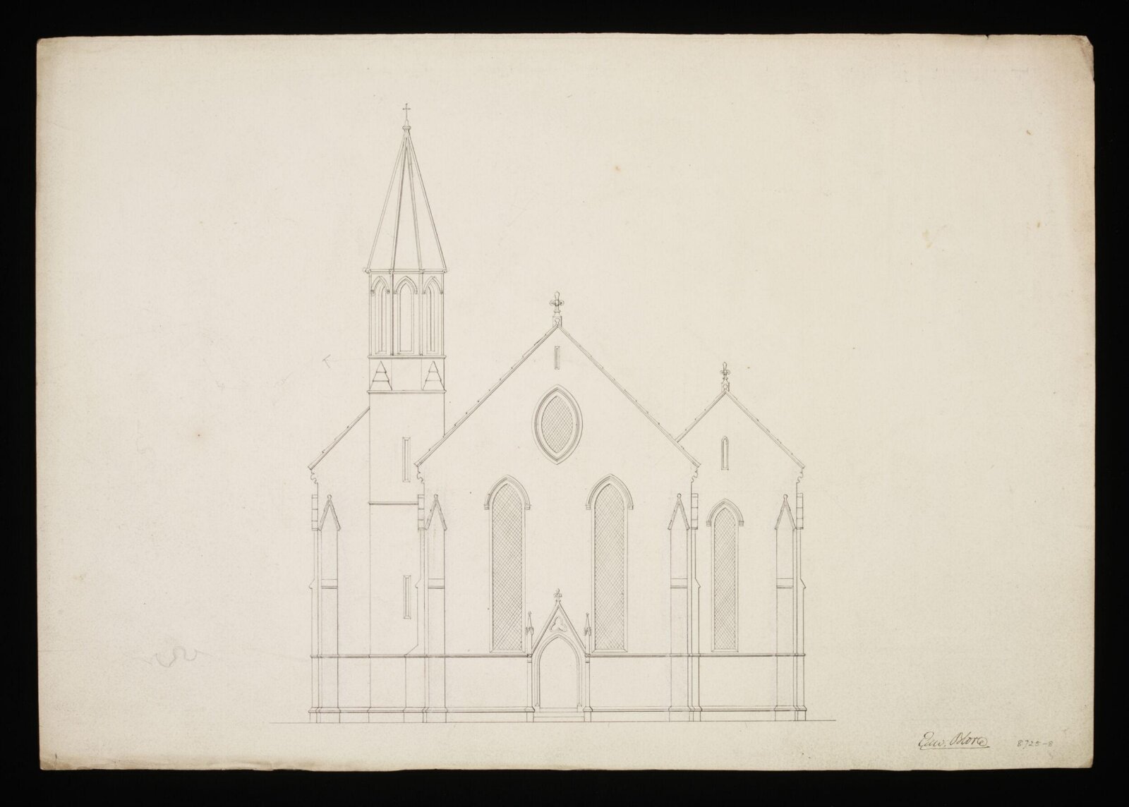 Drawing, Edward Blore, 1838