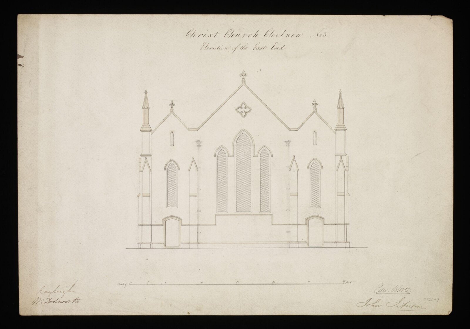 Drawing, Edward Blore, 1838