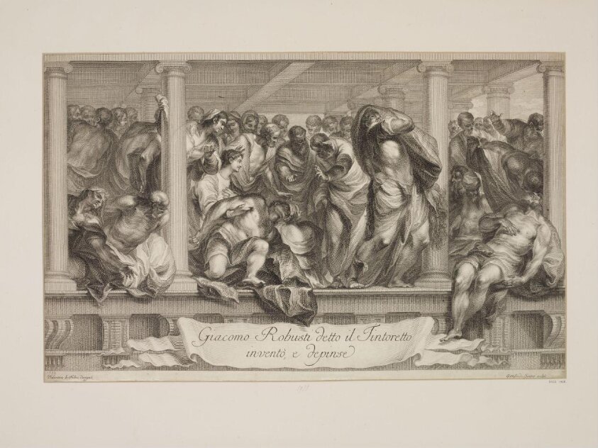 Christ Healing the Sick (1725-1800) by Johann Gottfried Seutter