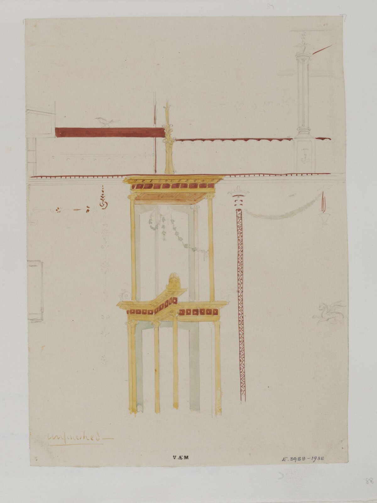 Drawing, James William Wild, 1840s