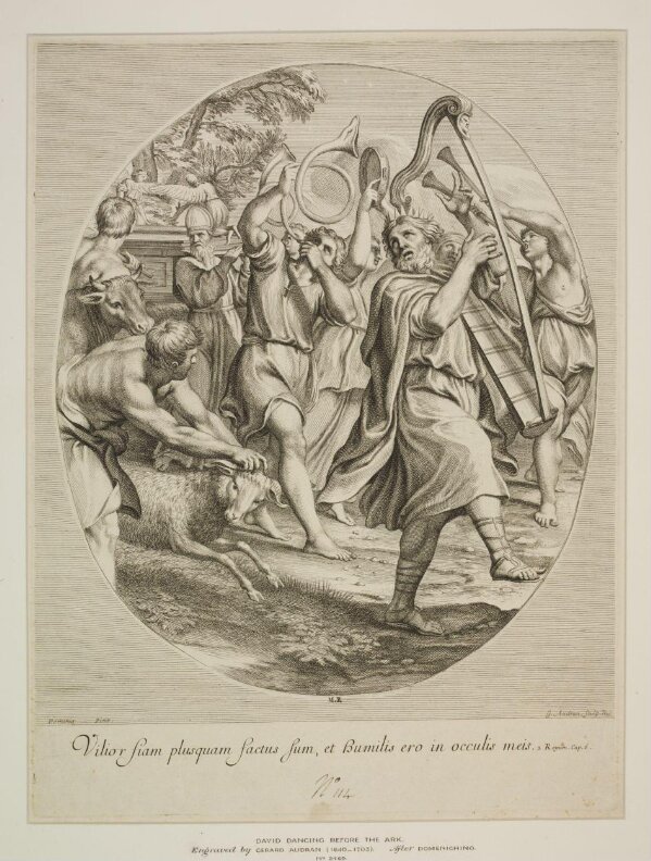 David dancing before the Ark | Domenichino | Audran, Gérard | V&A ...