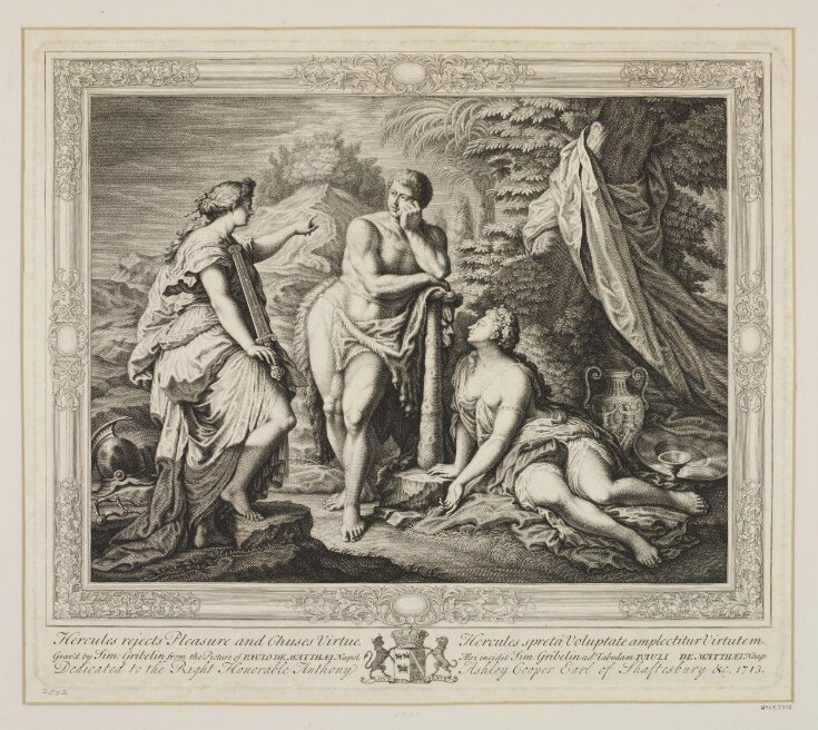 Hercules rejects Pleasure and chooses Virtue top image