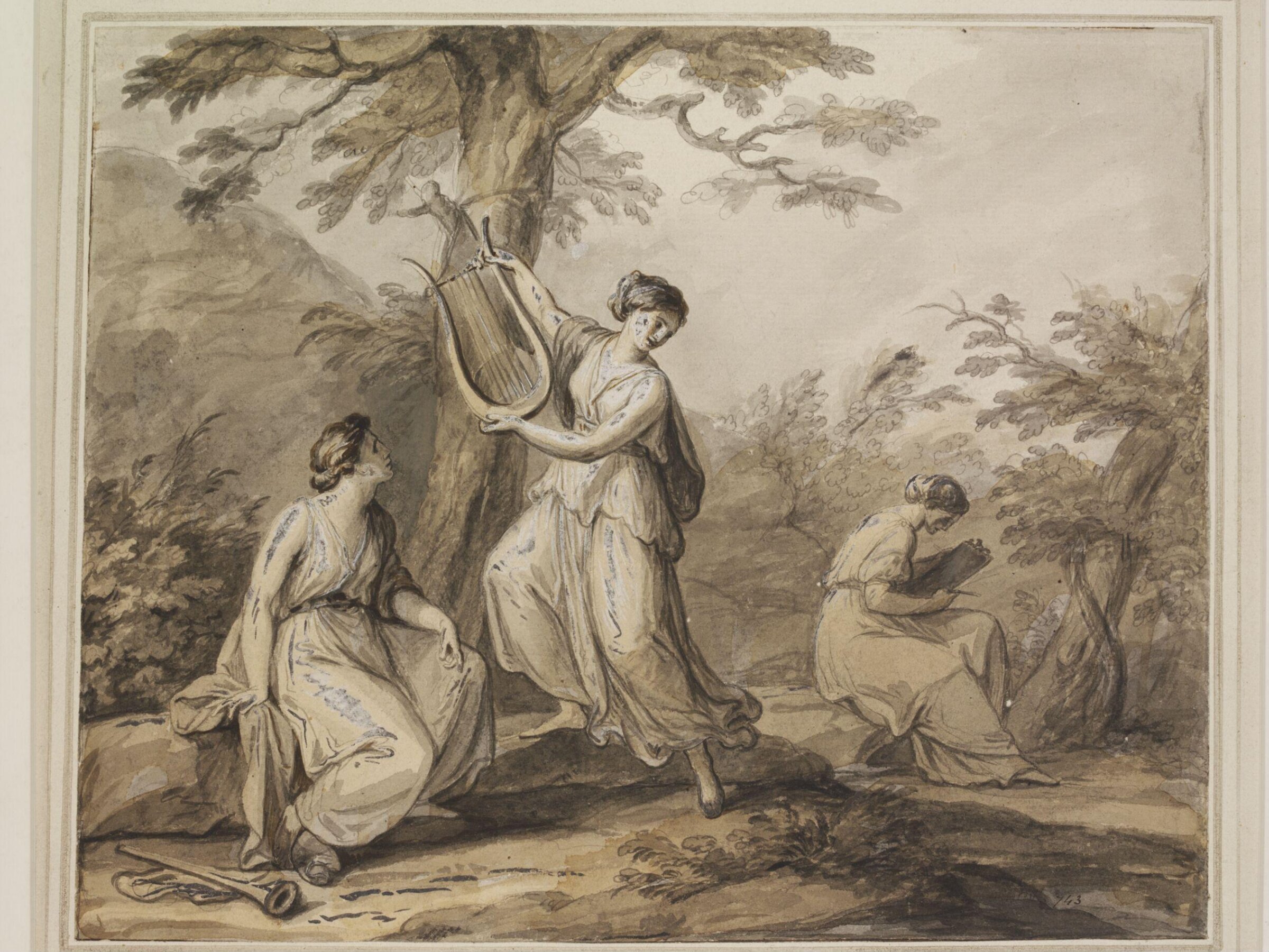 Drawing, Angelica Kauffman, 18th - early 19th century