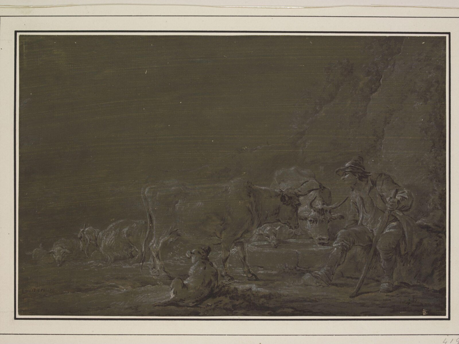 Drawing, Philip James de Loutherbourg, 18th - early 19th century