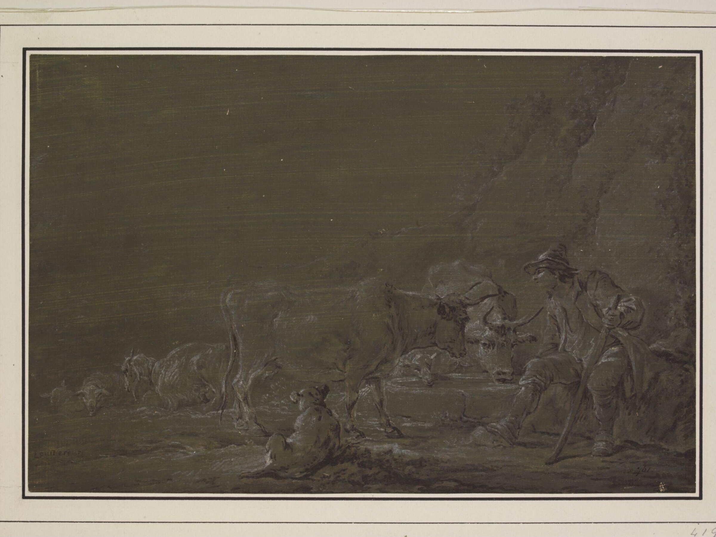 Drawing, Philip James de Loutherbourg, 18th - early 19th century
