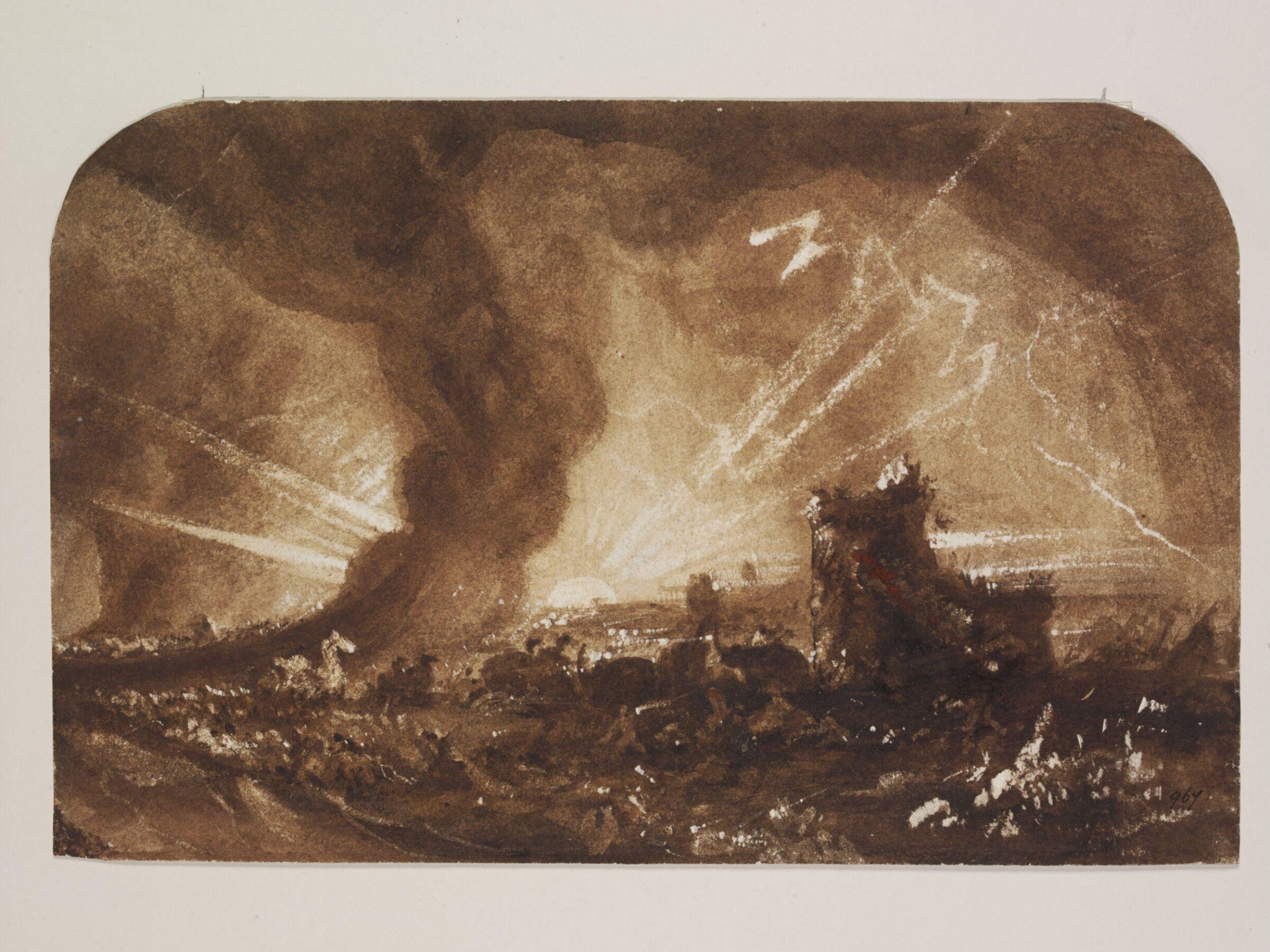 Drawing, John Martin, early - mid 19th century