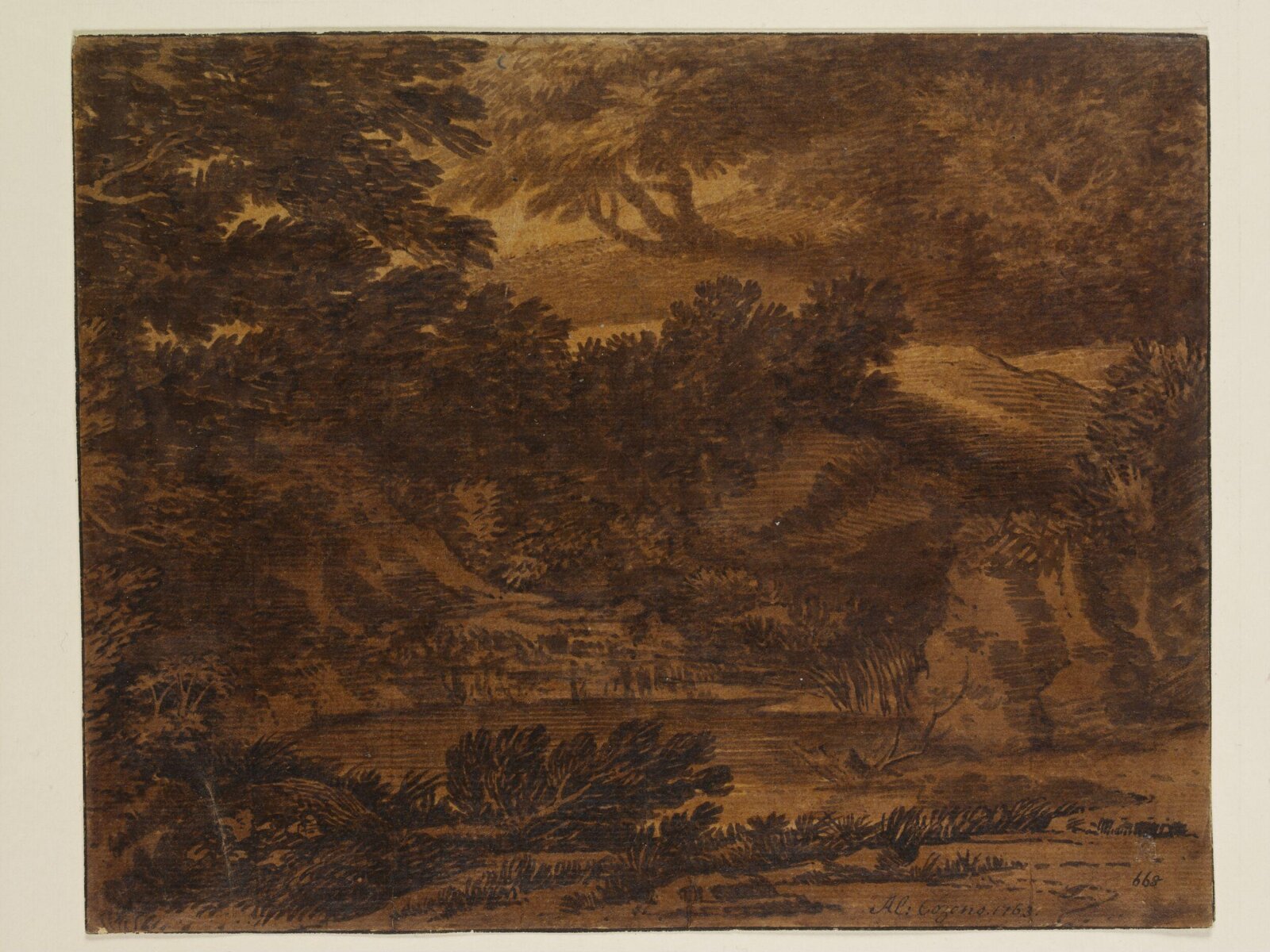 Drawing, Alexander Cozens, 1763
