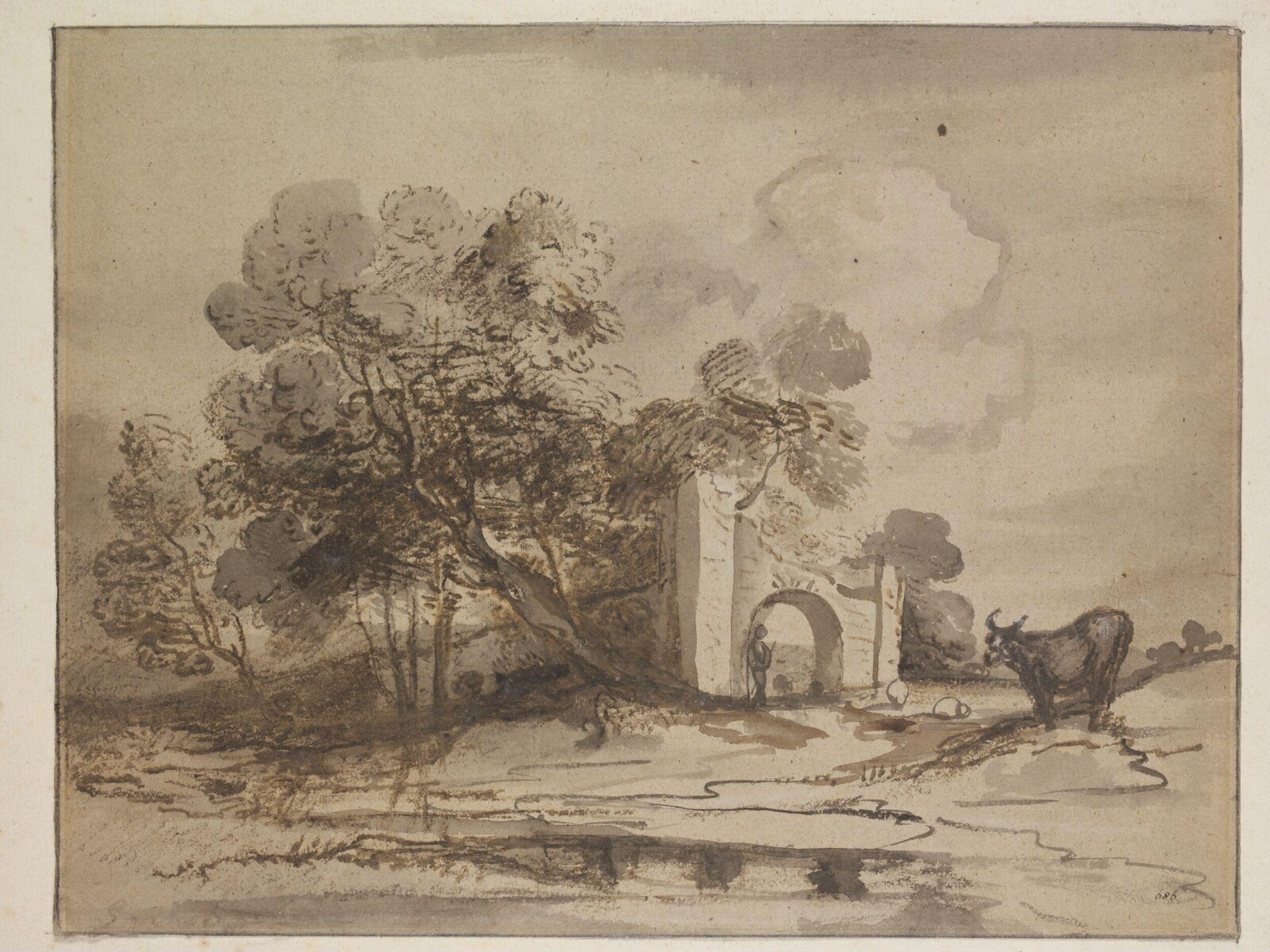 Drawing, Thomas Gainsborough, 18th century