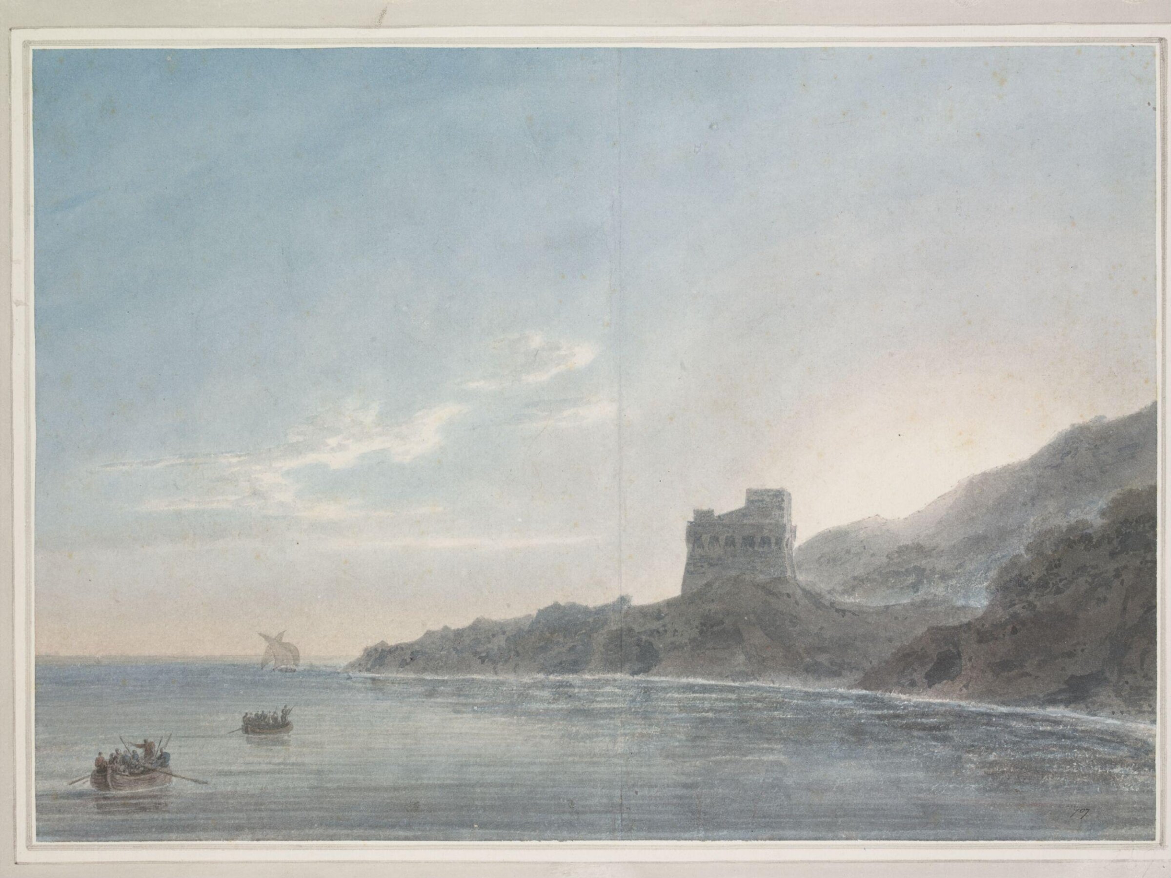 Watercolour drawing, John Robert Cozens, second half of 18th century