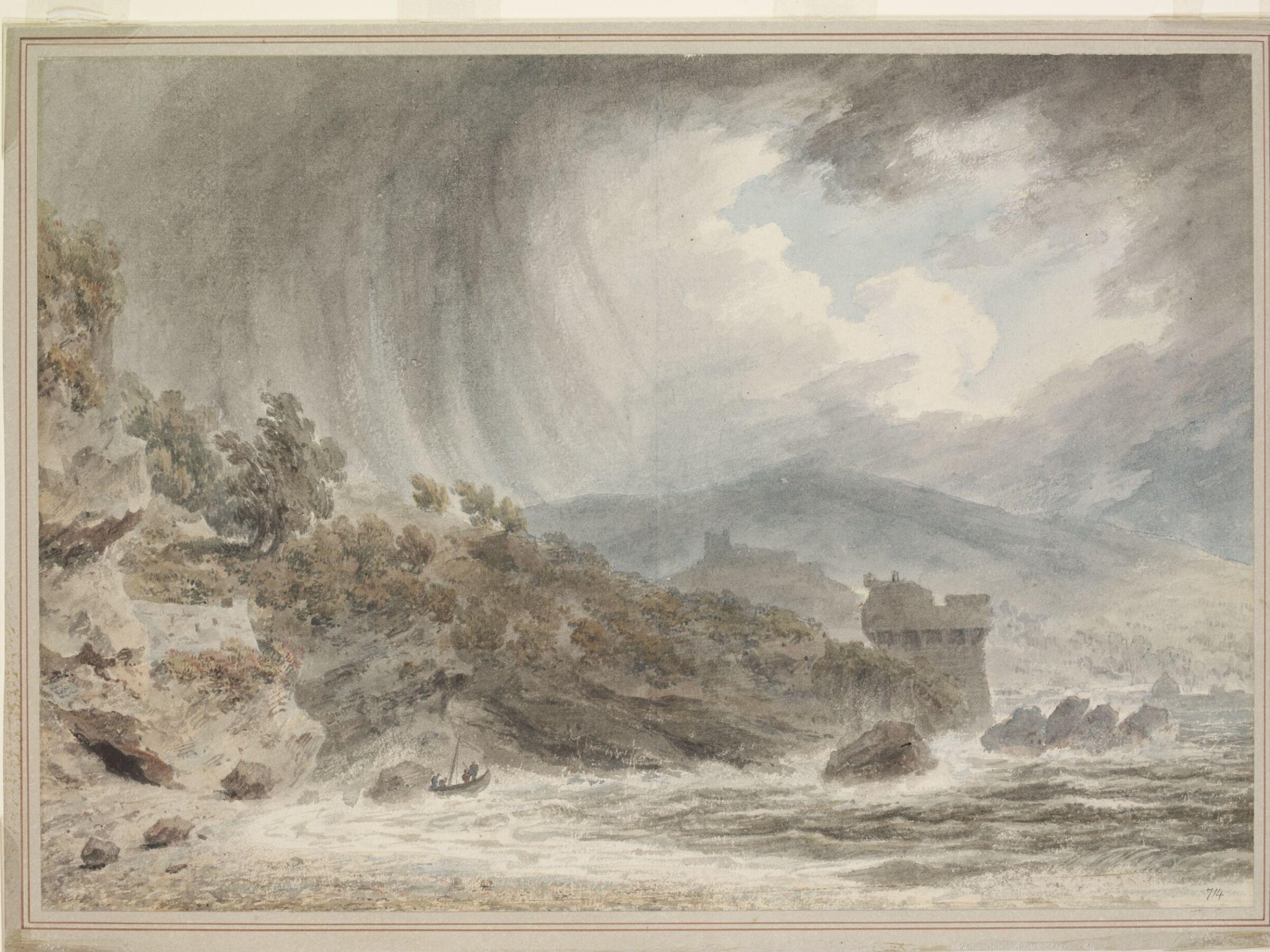Watercolour, John Robert Cozens, second half of 18th century