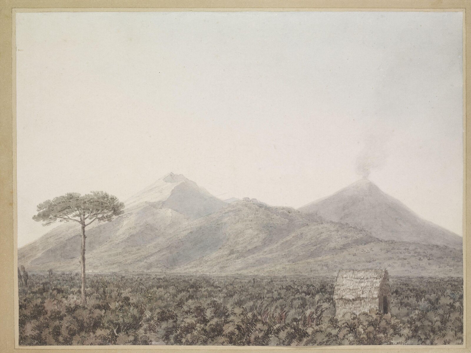 Vesuvius, John Robert Cozens, second half of 18th century