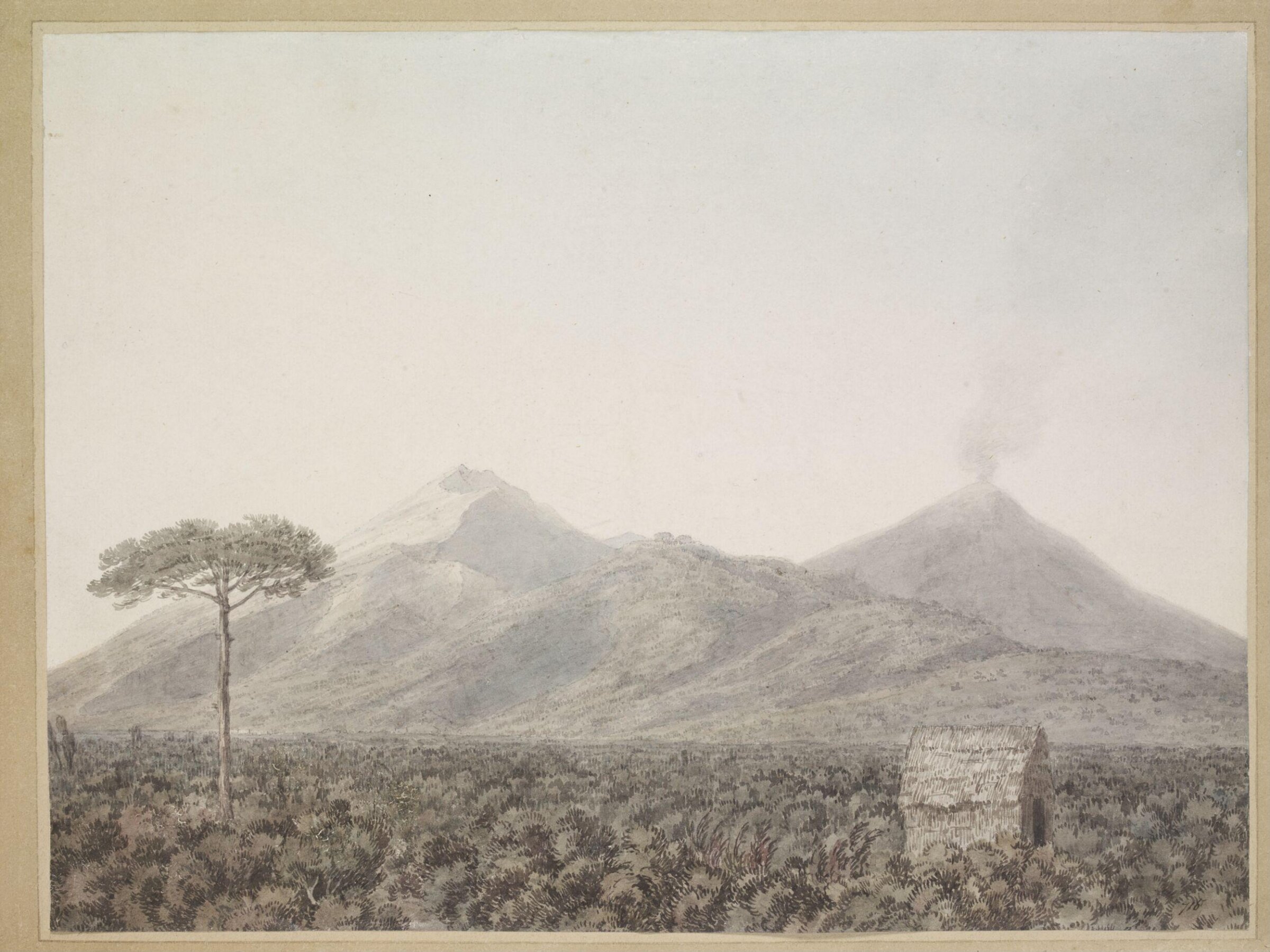Vesuvius, John Robert Cozens, second half of 18th century