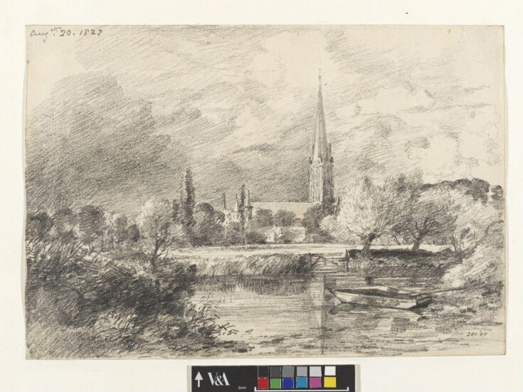 Salisbury Cathedral, seen over the river from the south-west top image