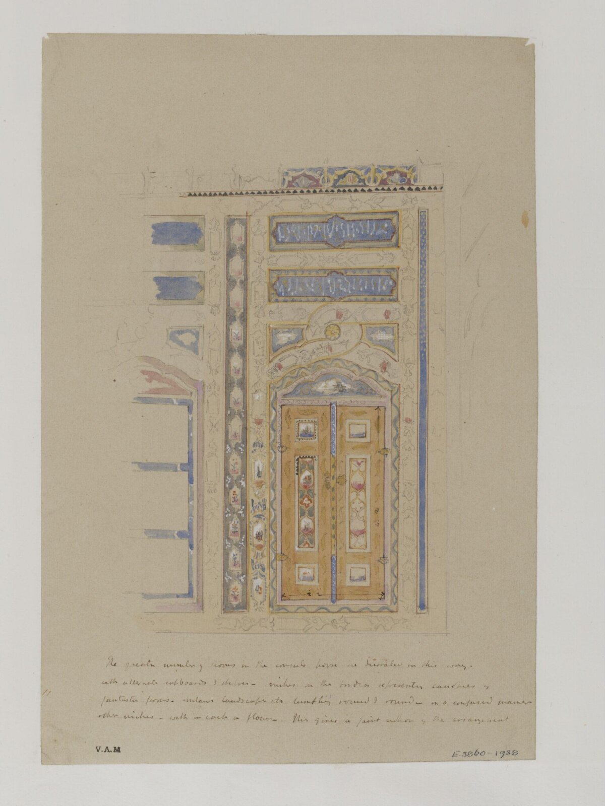 Drawing, James William Wild, 1840s