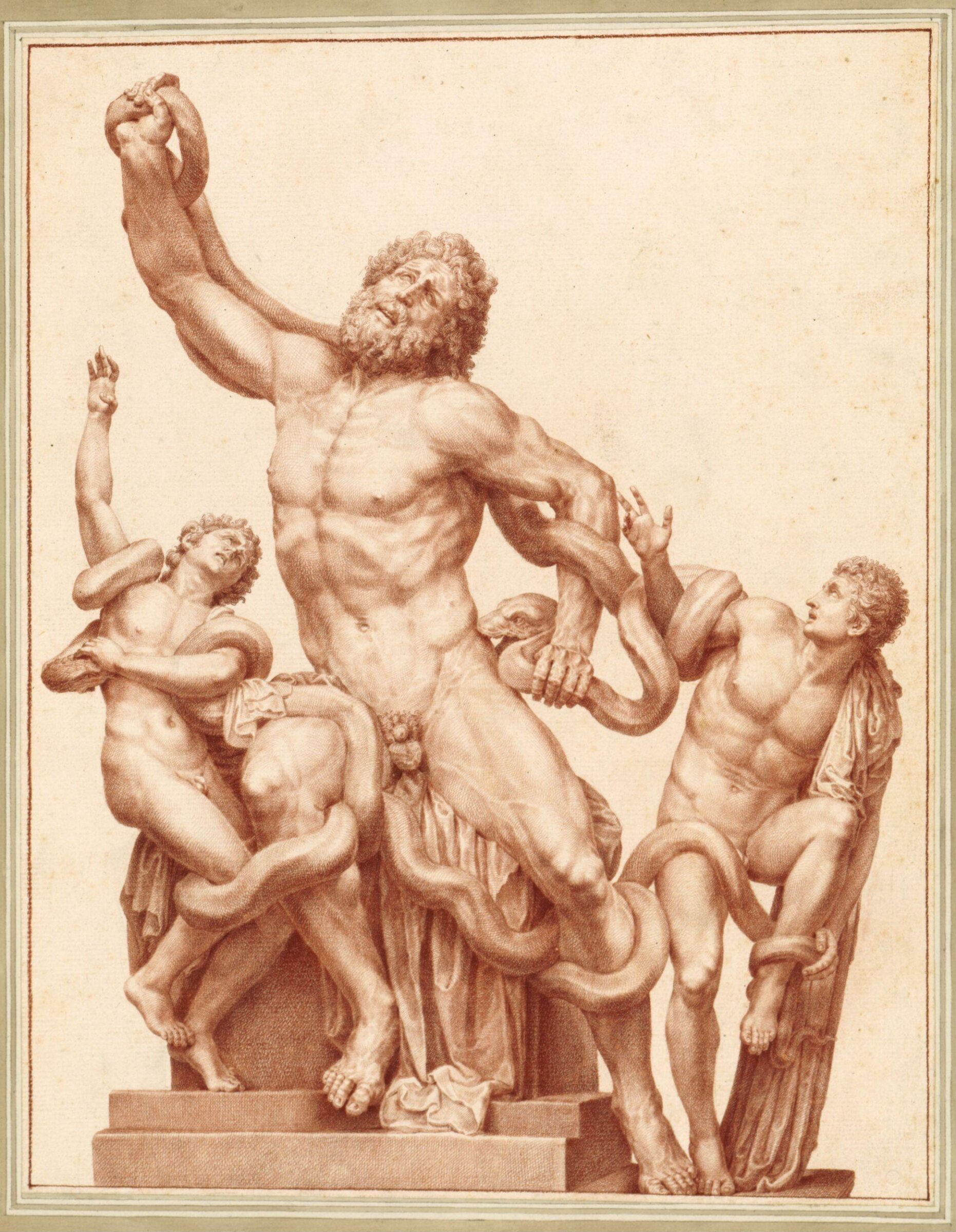 Study of the Laocoön, Filippo Agricola, ca. 1800 to 1857