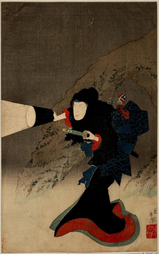 Actor Iwai Shijaku as Osuma no Kata  (1832) by Shunbaisai Hokuei