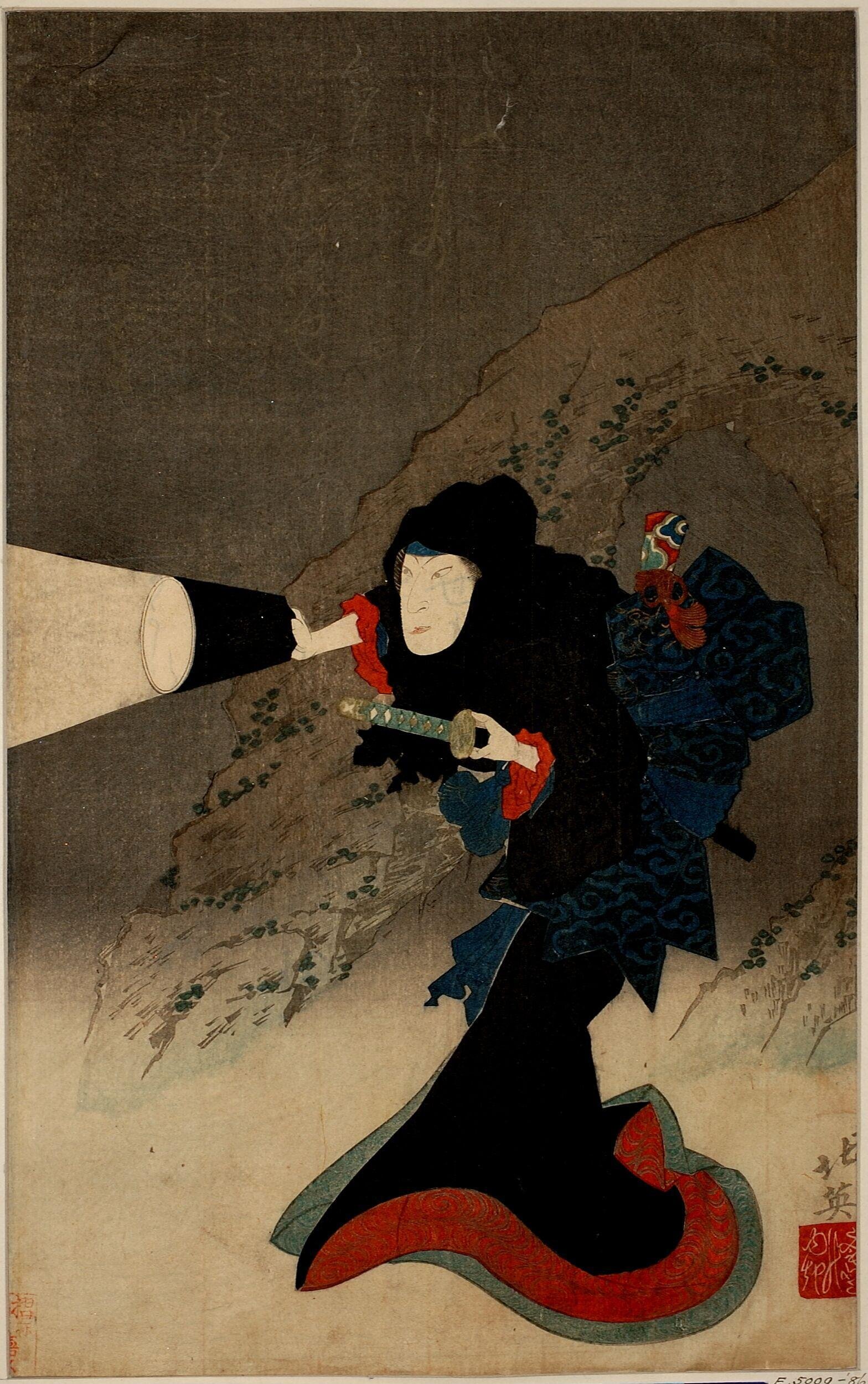 Actor Iwai Shijaku as Osuma no Kata by Shunbaisai Hokuei