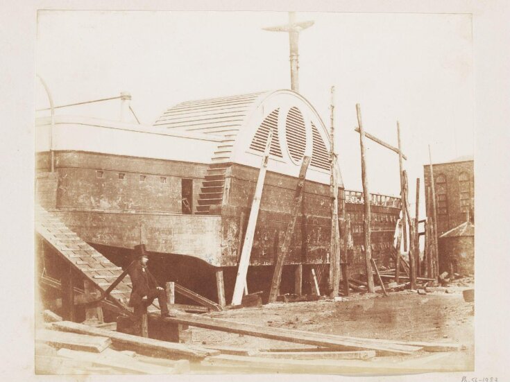Paddle steamer in dry dock top image