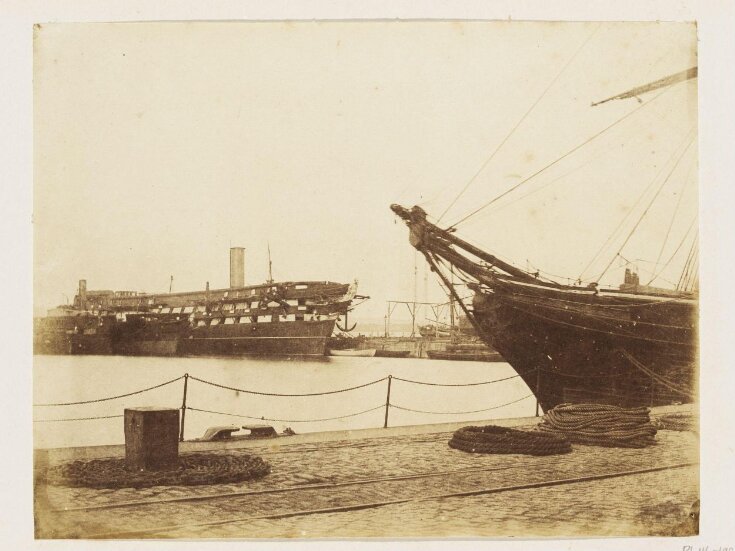 Ships in dock top image