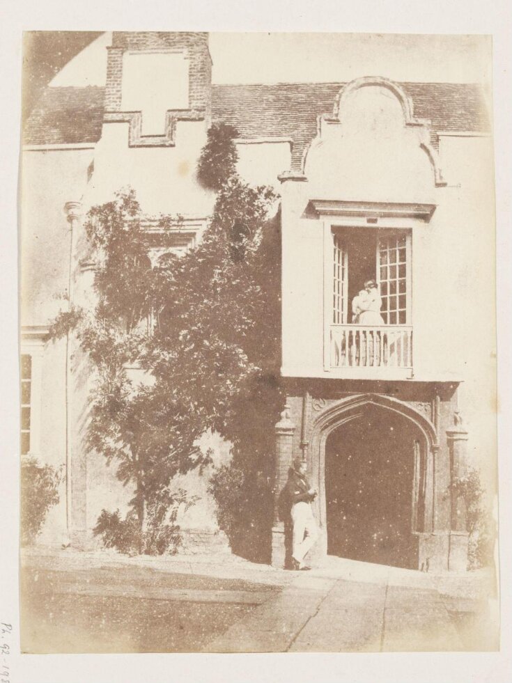 Woman and child on a balcony at Giffords Hall top image