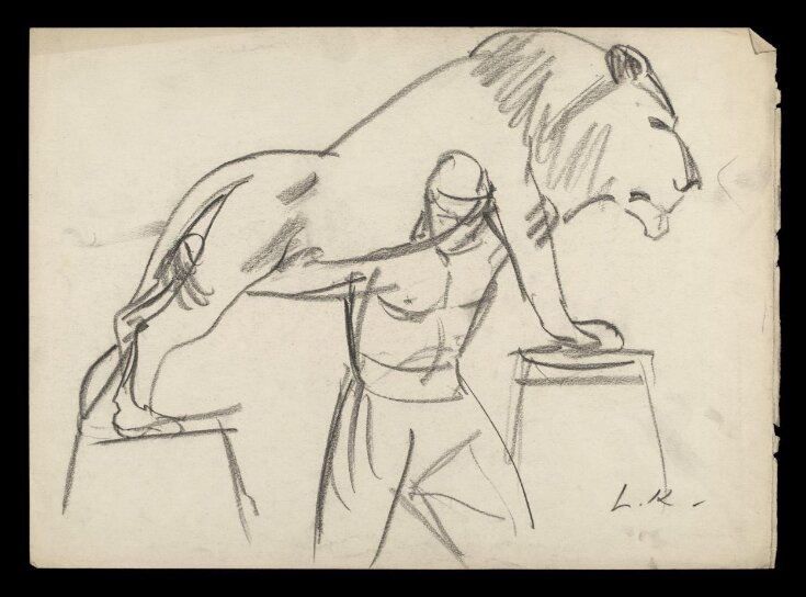 Laura Knight sketch of a lion tamer top image