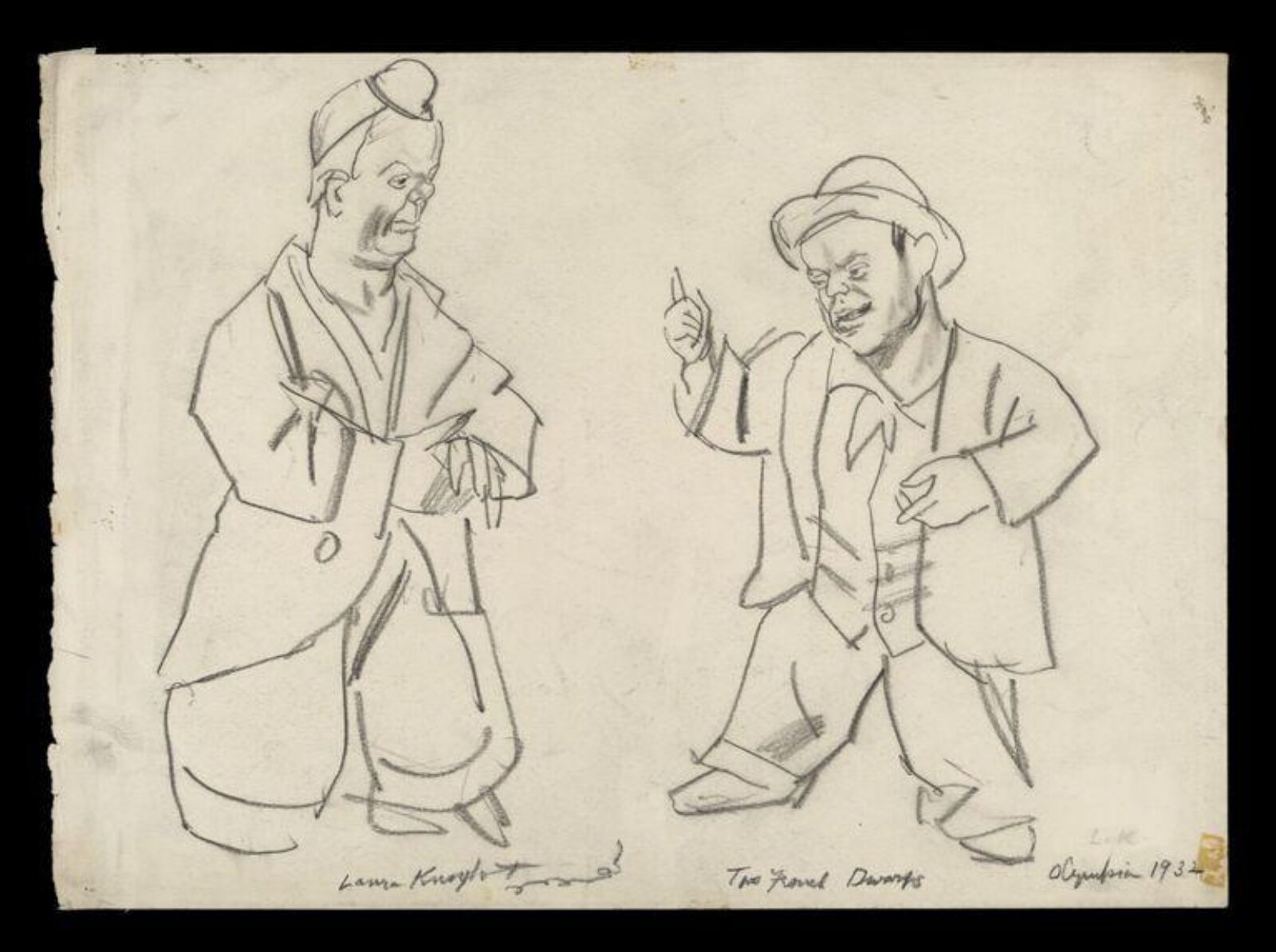 Two French Dwarfs, Laura Knight, 1932