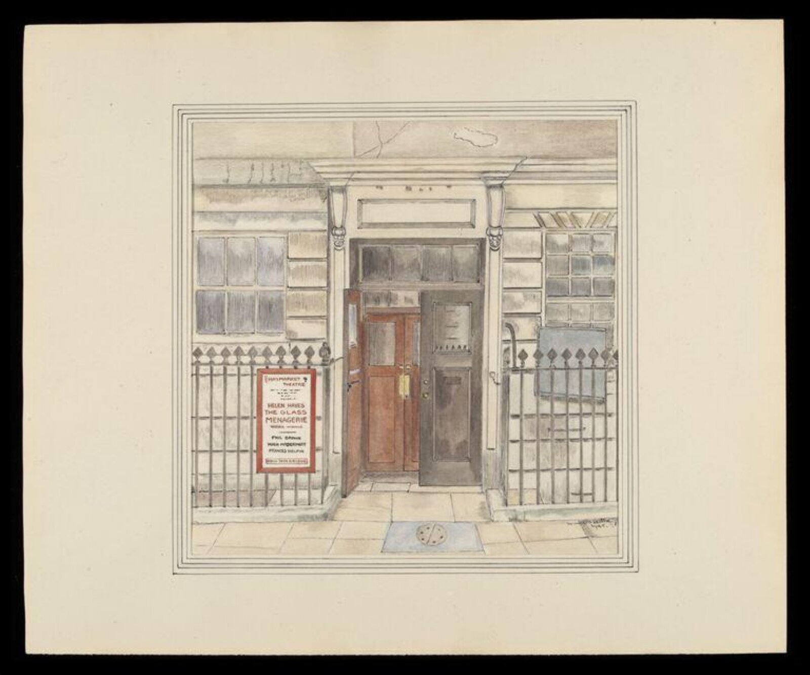 Watercolour drawing, Ursula Bradley, 1943