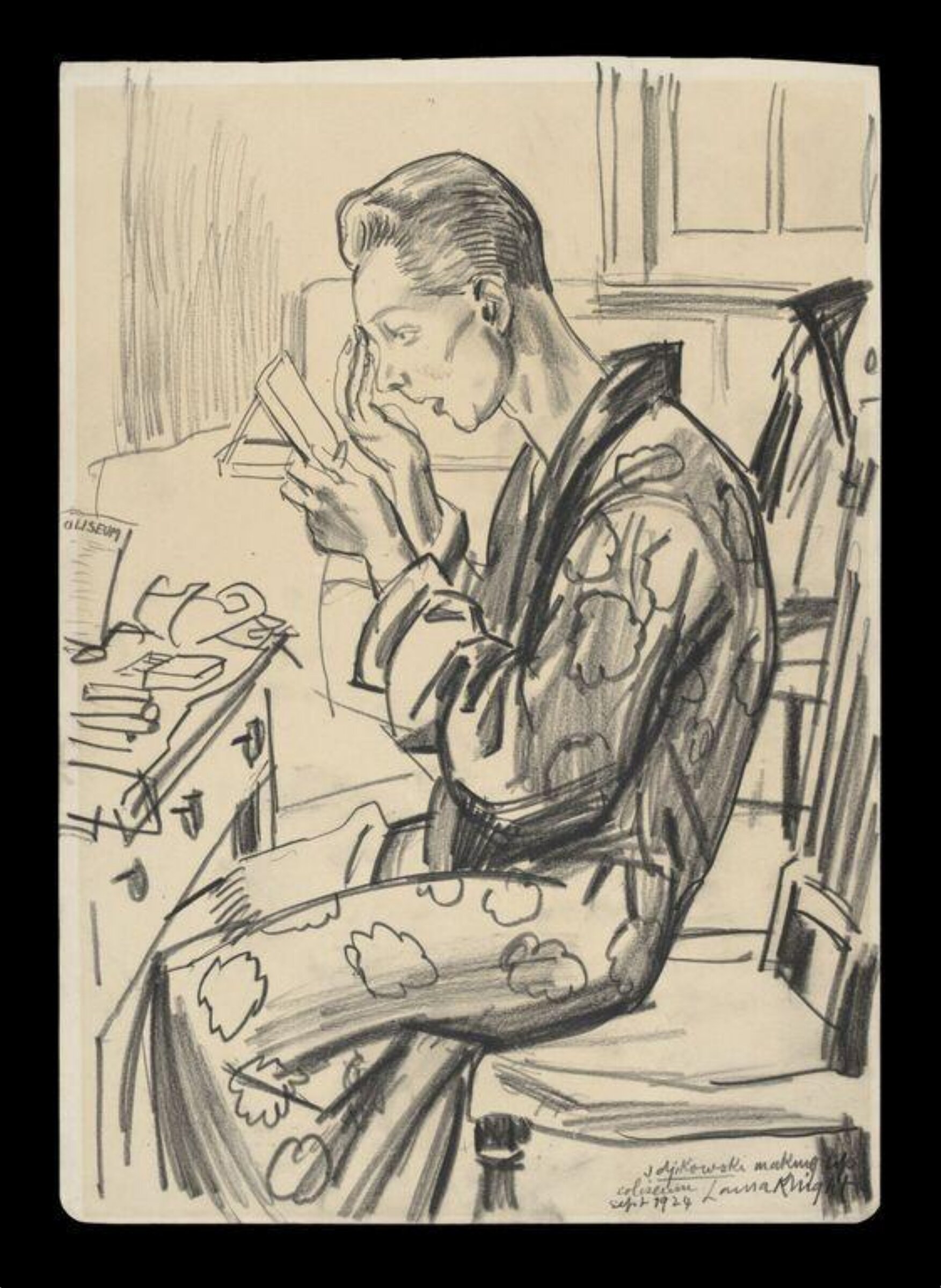 Drawing, Laura Knight, September 1924