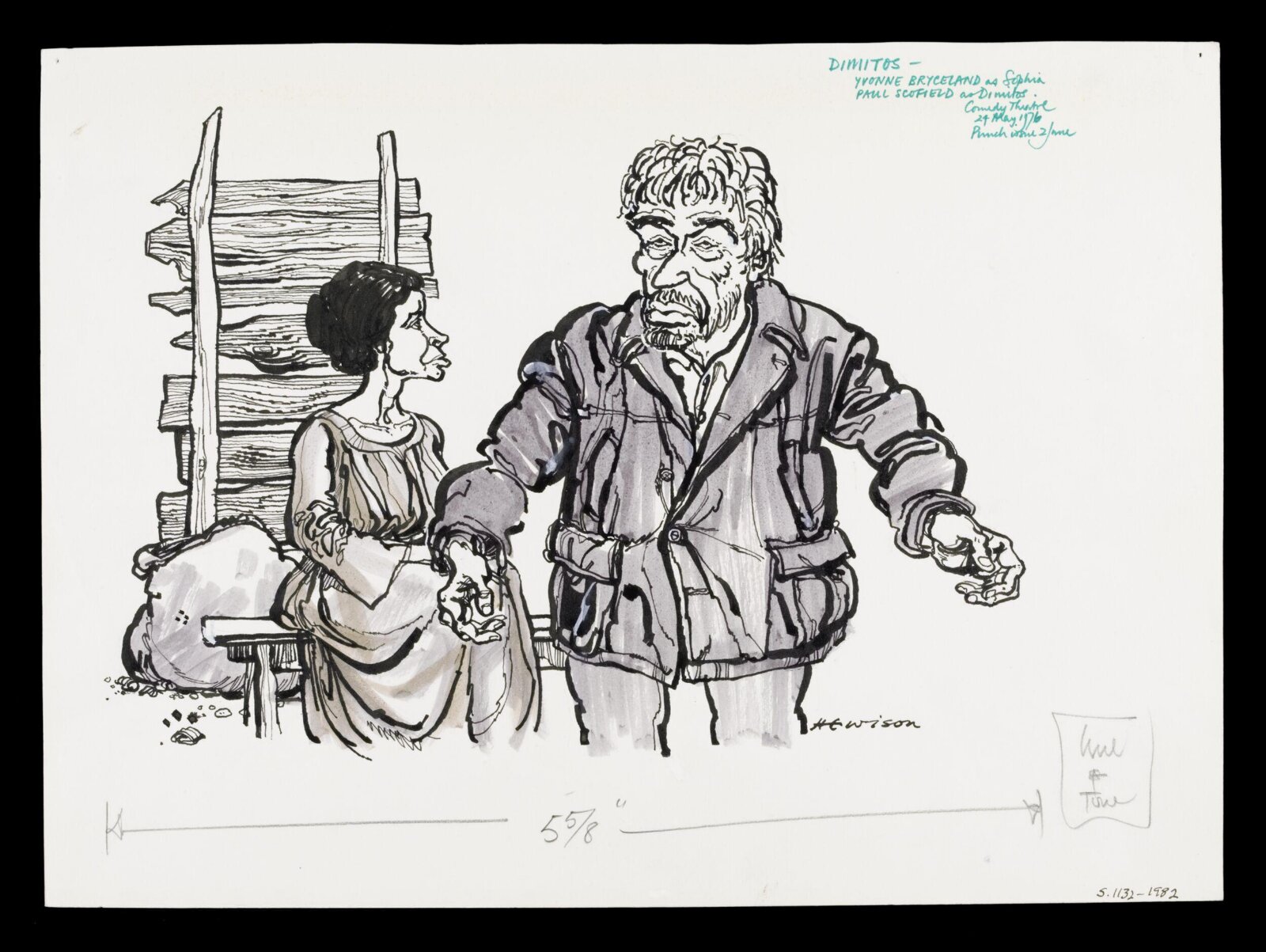Drawing, Bill Hewison, ca. 24th May 1976