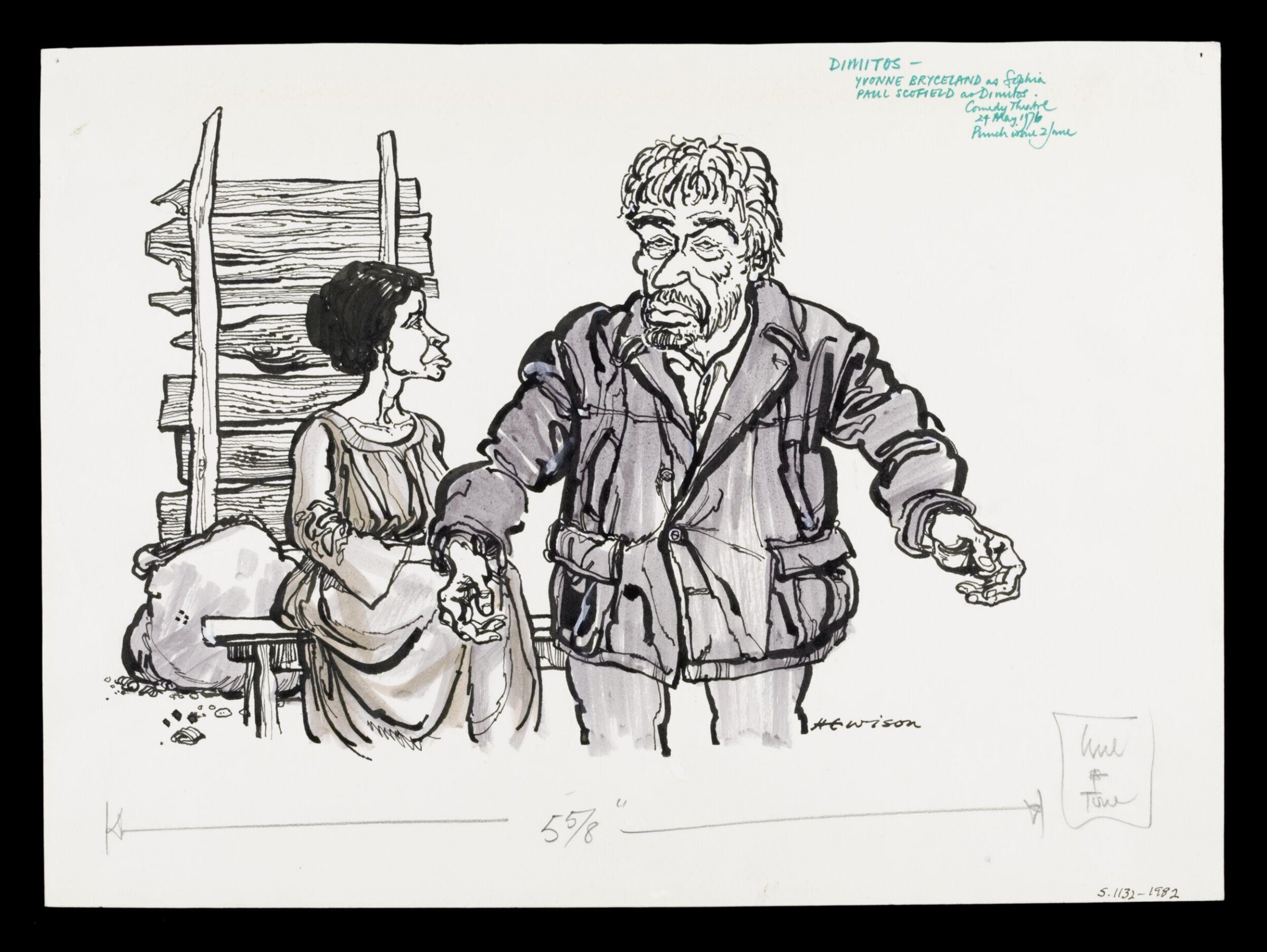 Drawing, Bill Hewison, ca. 24th May 1976