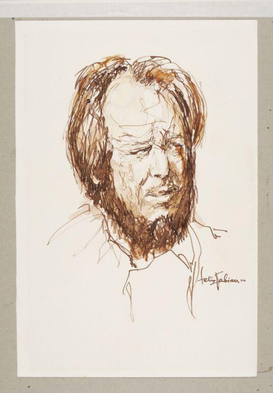 Drawing, Felix Fabian, 1974