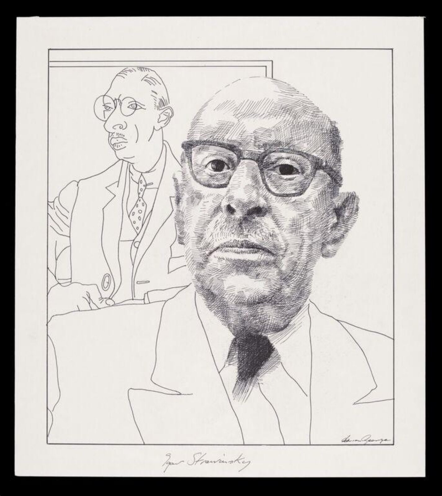 Drawing, Adrian George, ca. 1960s