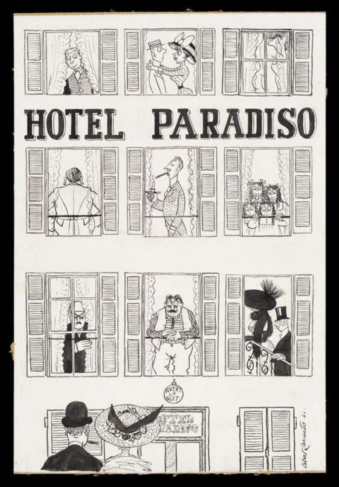 Hotel Paradiso, Osbert Lancaster, 1956