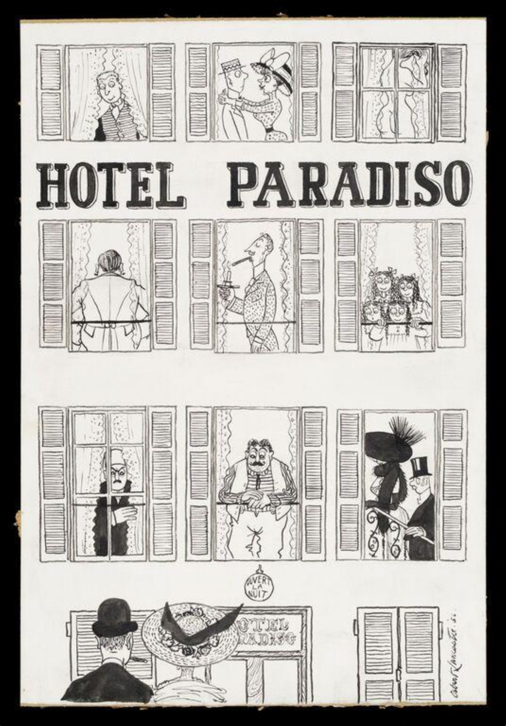 Hotel Paradiso, Osbert Lancaster, 1956