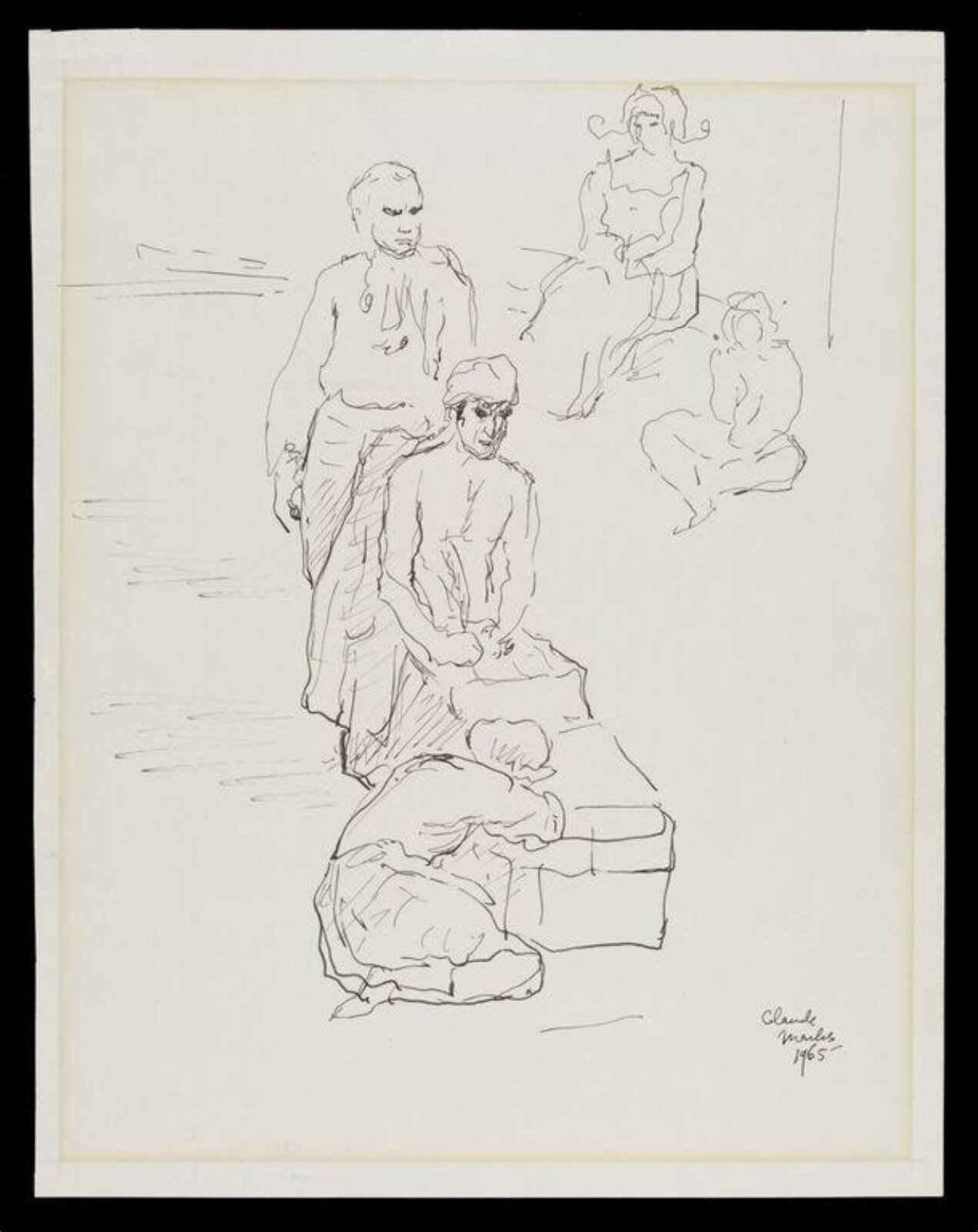 Drawing, Claude Marks, 1965