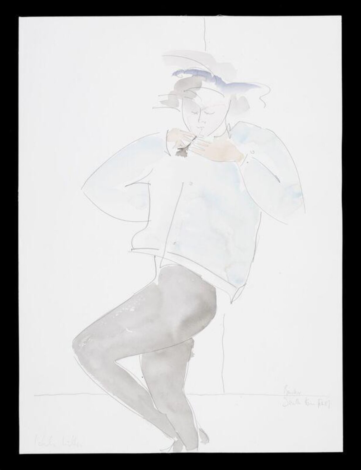 South Kensington Busker, Helen Wilks, 1987