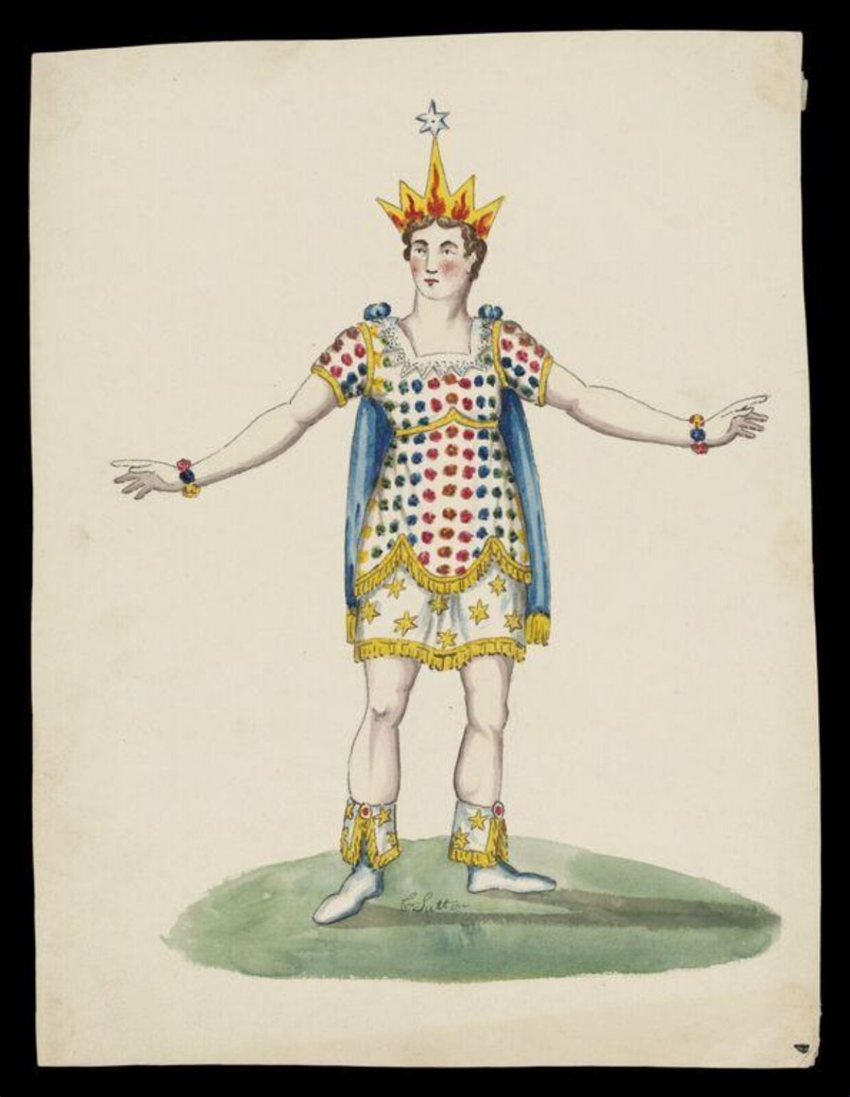 Watercolour drawing, C. Sutton