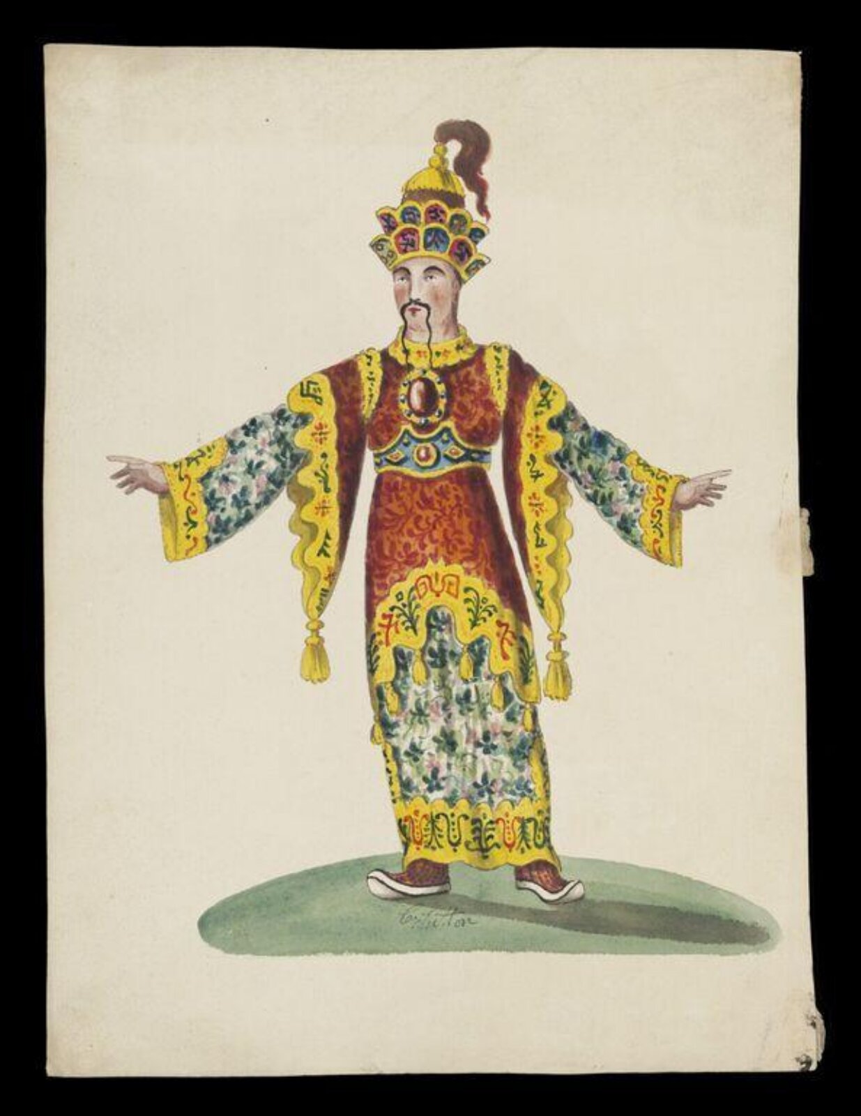 Watercolour drawing, C. Sutton