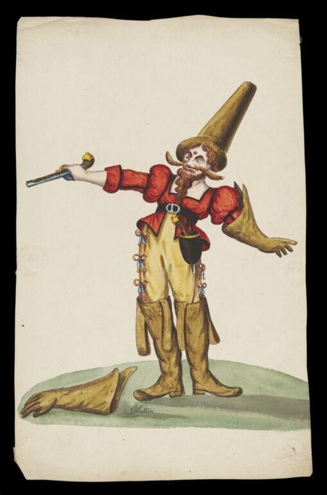 Watercolour drawing, C. Sutton