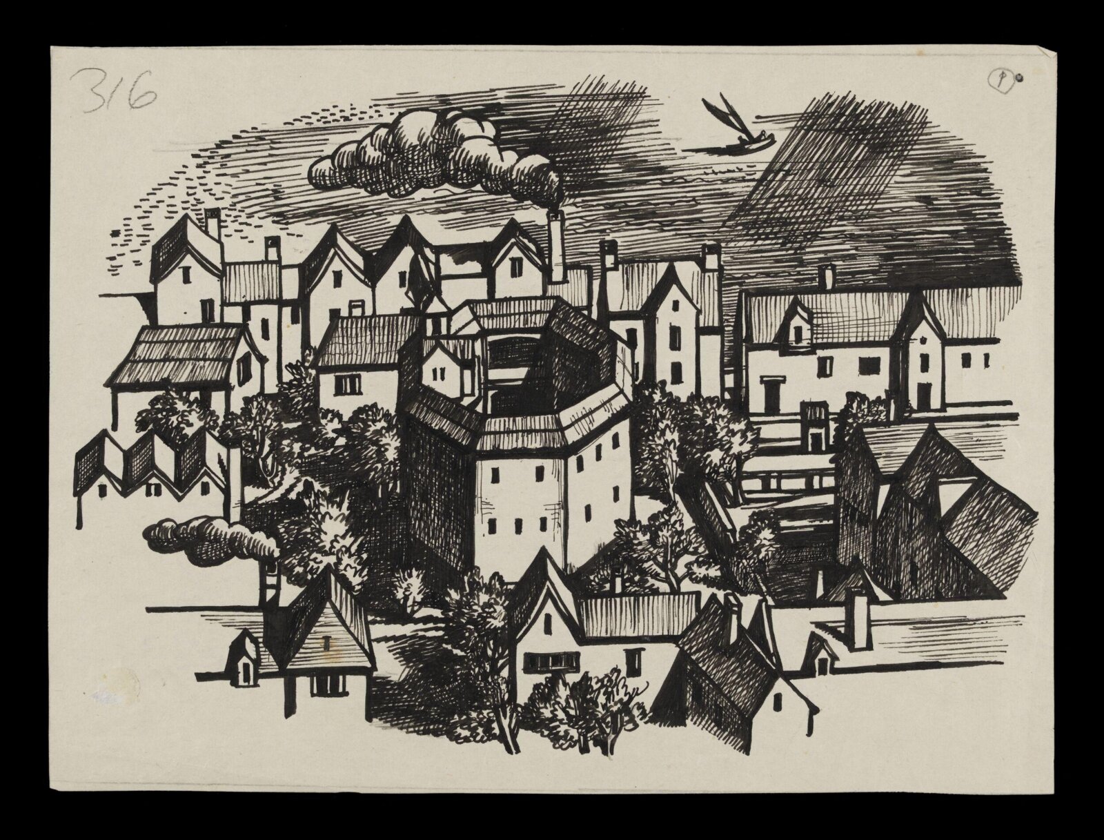 Drawing, Maurice Percival, 1945-1947