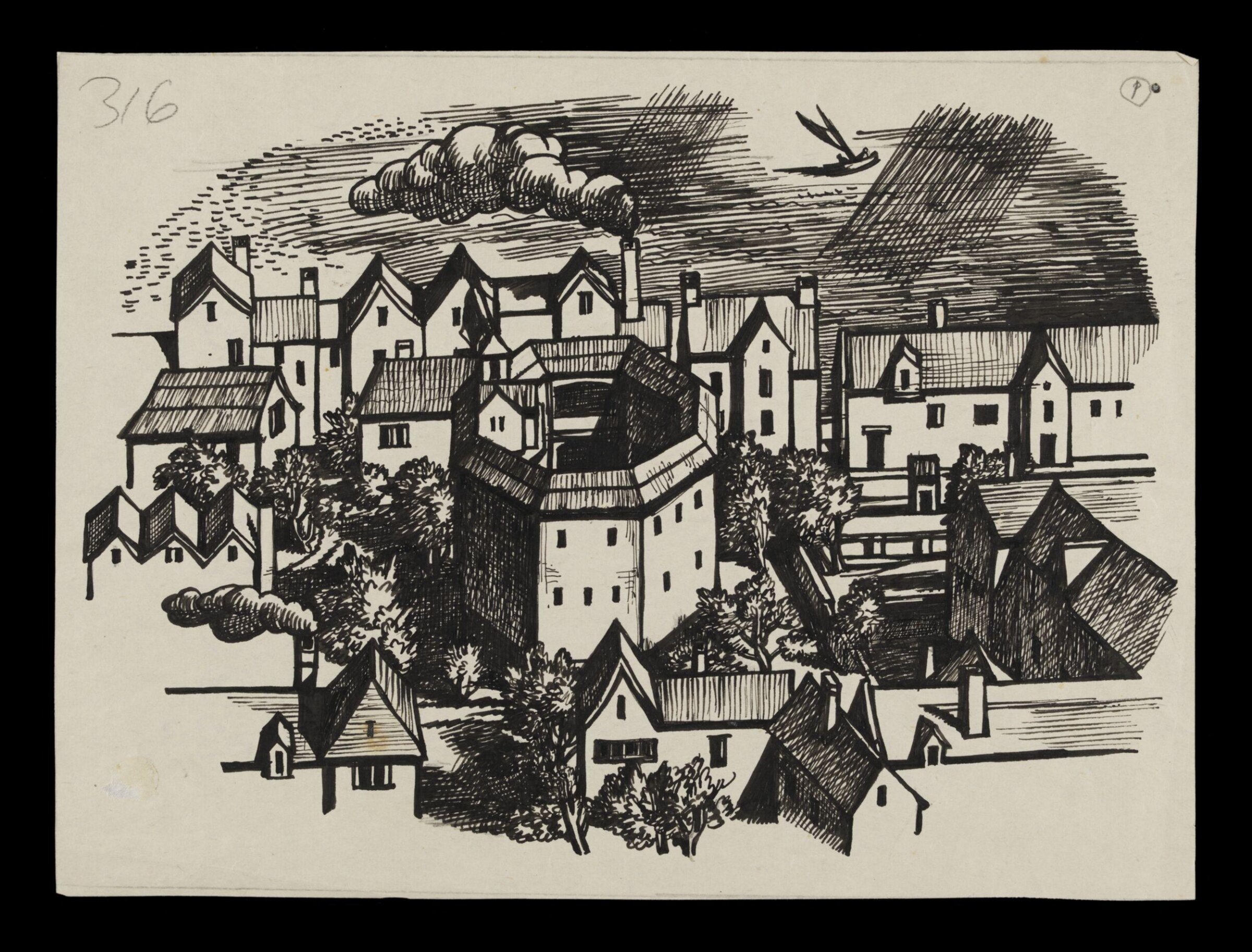 Drawing, Maurice Percival, 1945-1947