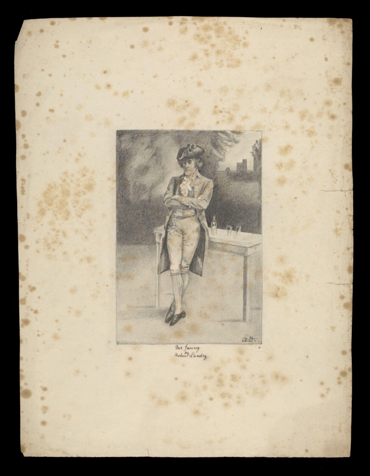 Drawing, A.M. Freeman, circa 1889
