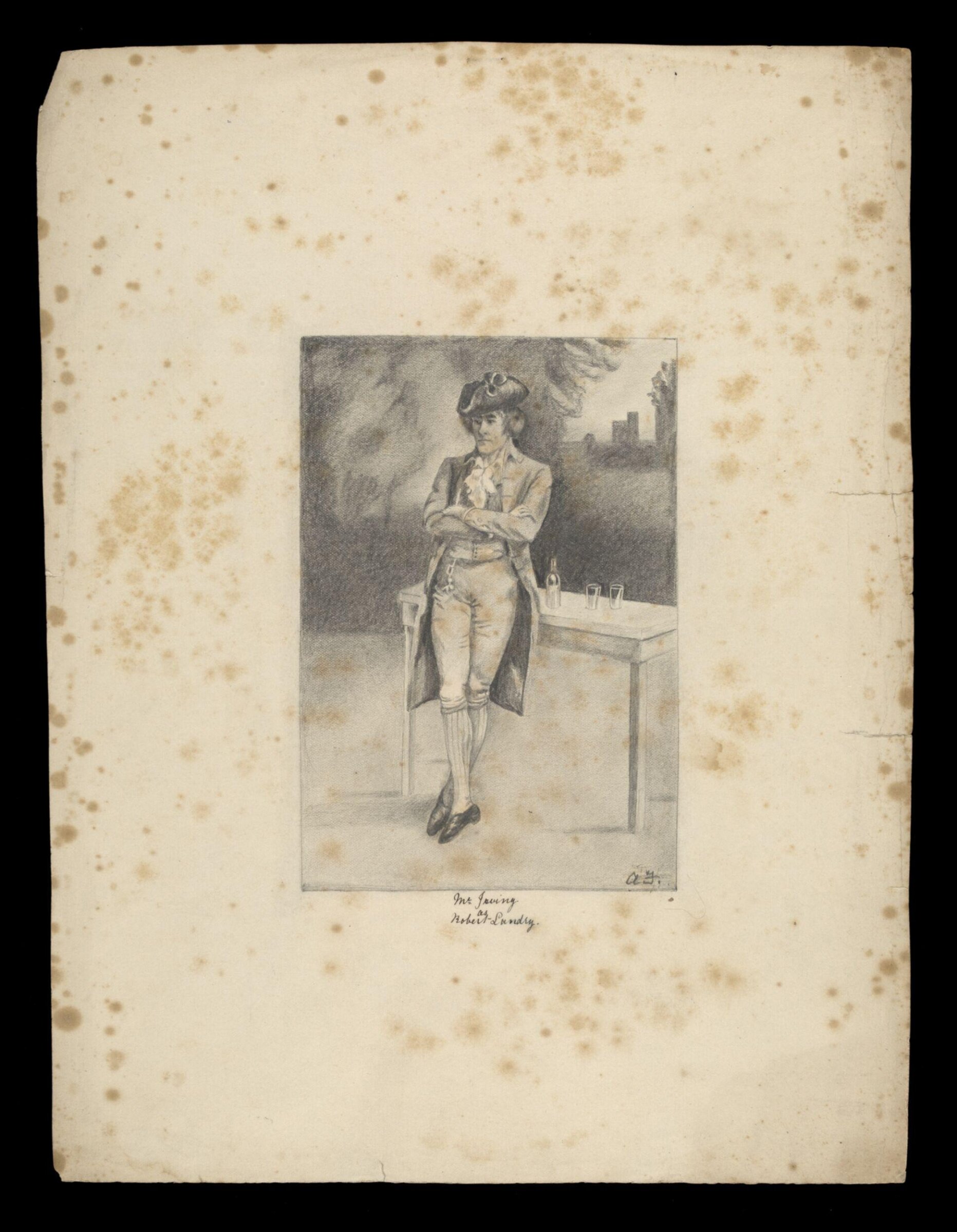 Drawing, A.M. Freeman, circa 1889