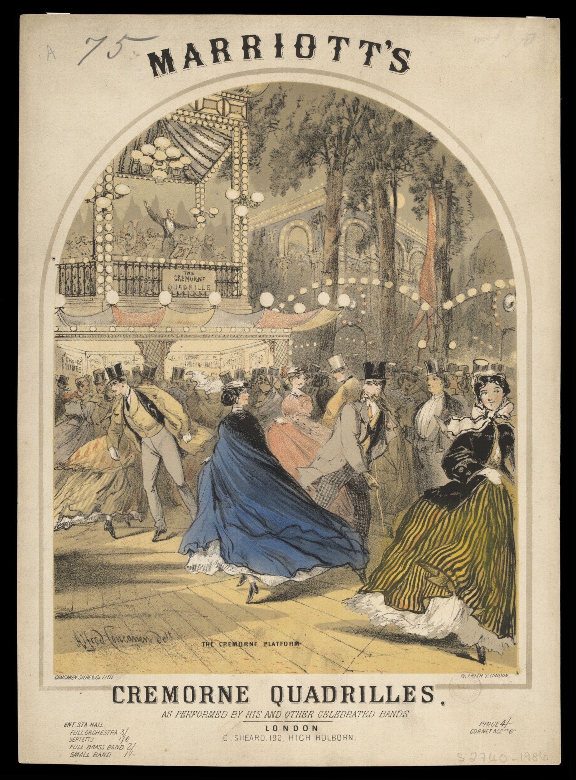 Marriott's Cremorne Quadrilles by Alfred Concanen
