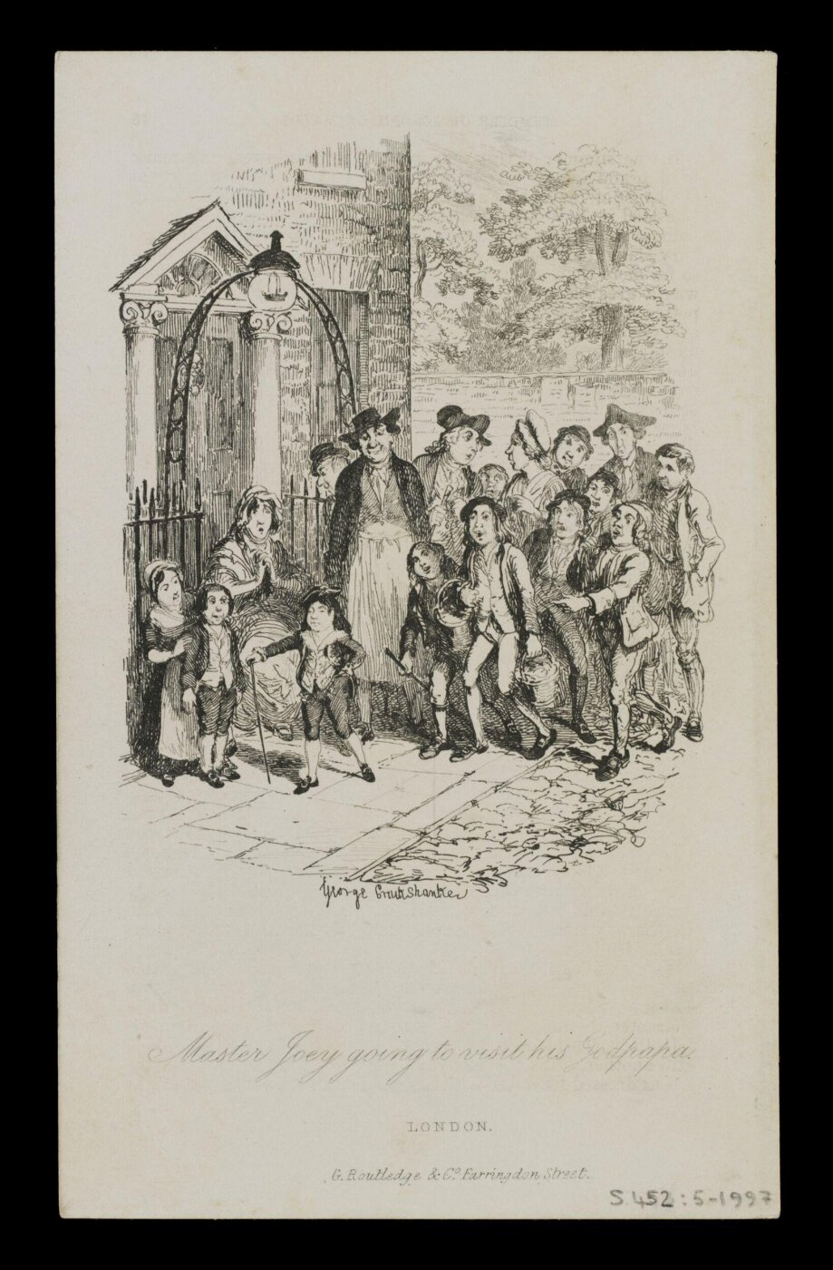 Cruikshank, George, Master Joey going to visit his Godpapa