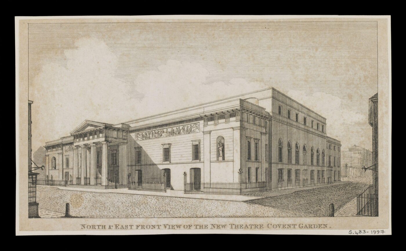 Unknown, North and East Front View of the New Theatre Covent Garden