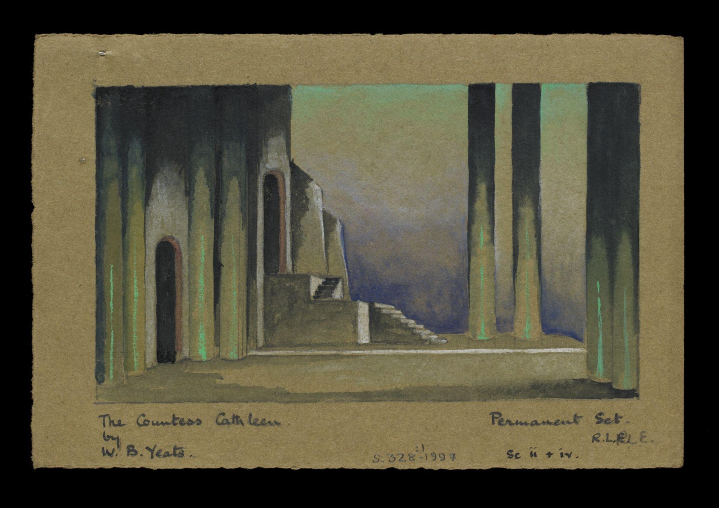 The Countess Cathleen by W.B. Yeats, Permanent Set, Sc.ii + iv, Robert Eddison