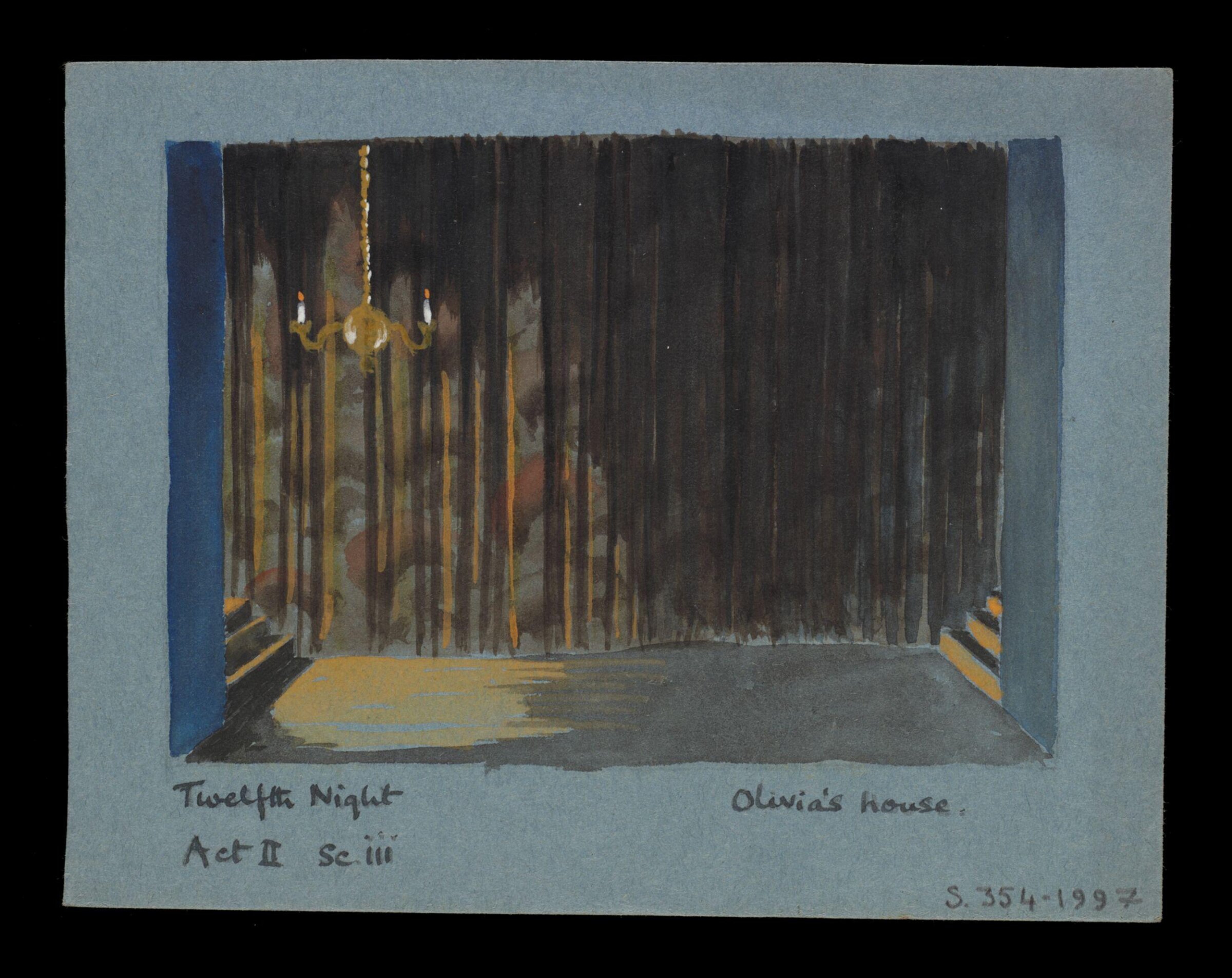 Twelfth Night Act II Sc iii Olivia's house, Robert Eddison