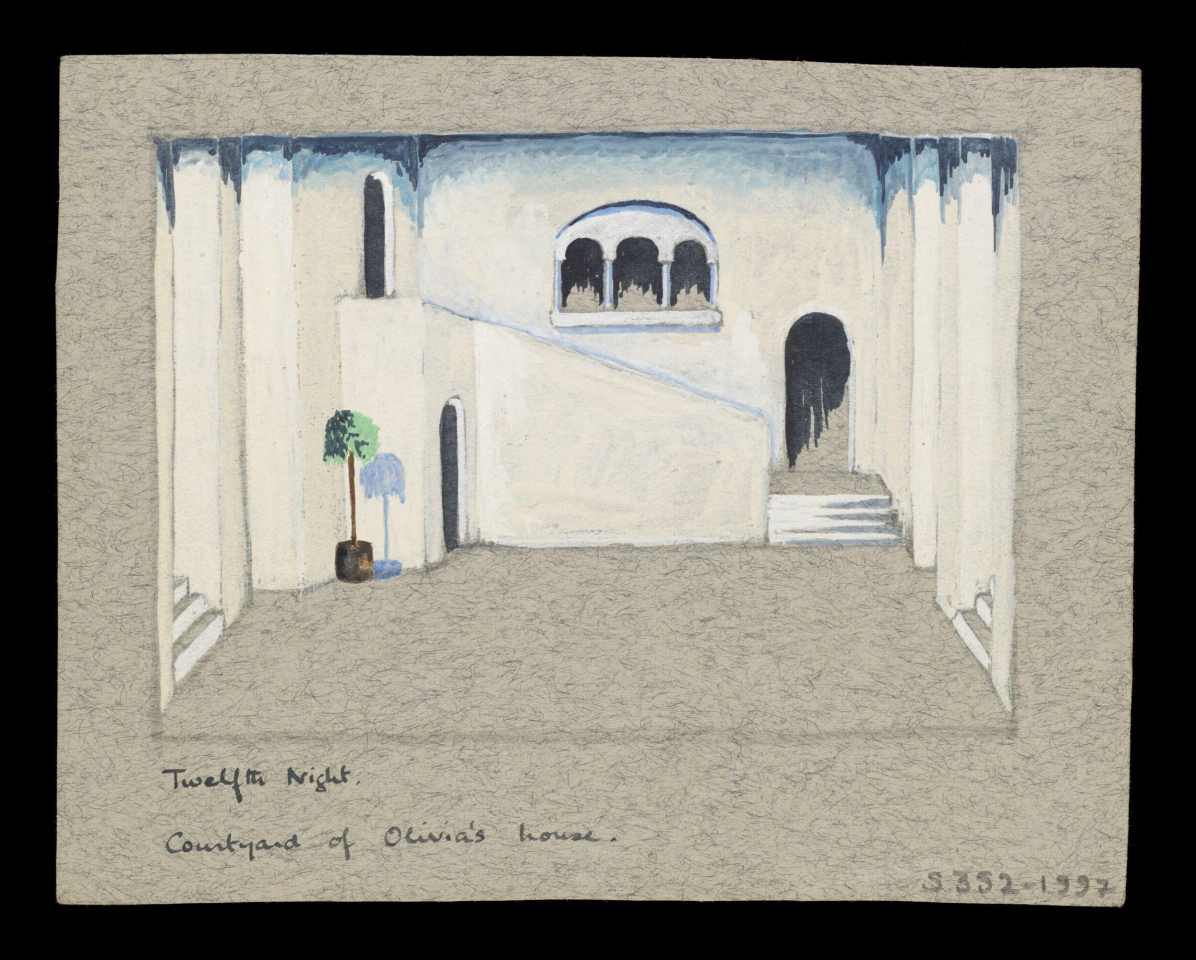 Twefth Night Courtyard of Olivia's house, Robert Eddison